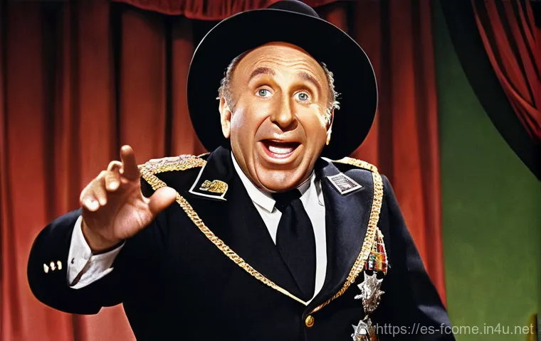 Mel Brooks 코미디 영화 감독과 배우 - **Prompt 1: "Young Frankenstein" Homage**
    A highly detailed, cinematic still in black and white,...